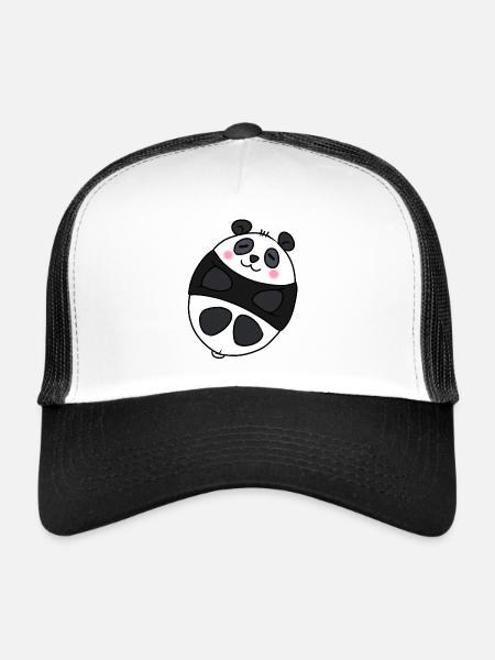 Sweet Panda - Trucker Cap - white/black - Front