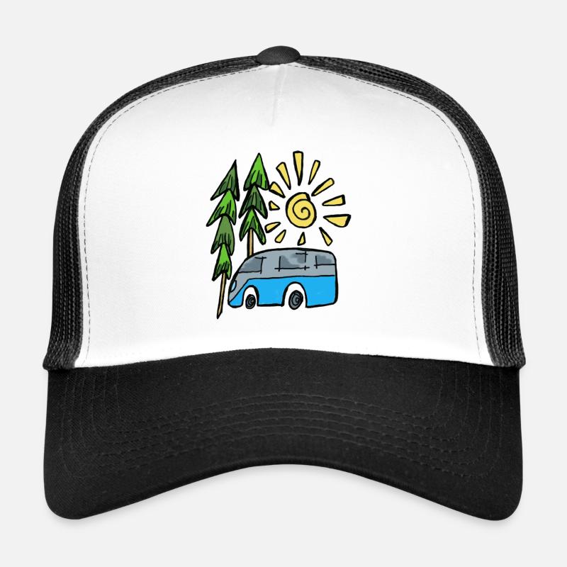 Camping-car dans la nature Casquette trucker 