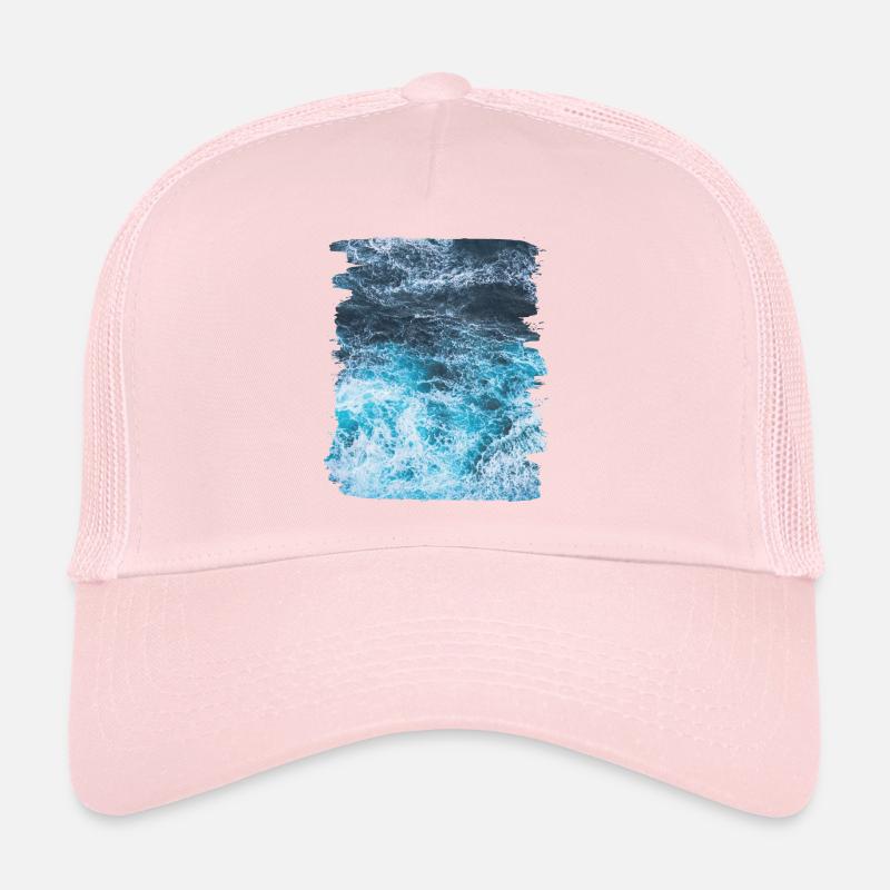 Vagues mer vacances d'été Casquette trucker 
