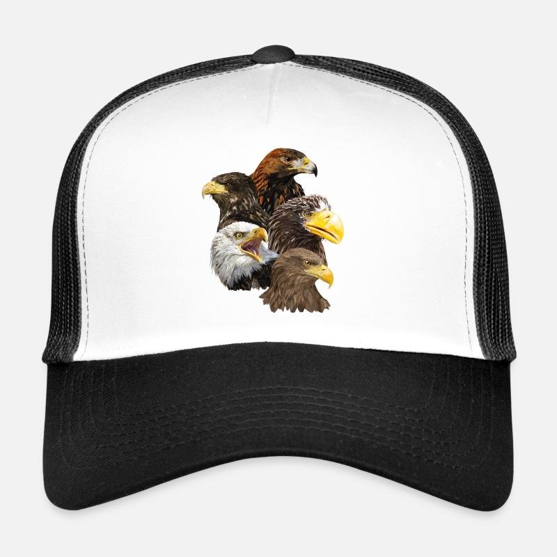 Oiseaux de proie - Casquette trucker  - blanc/noir