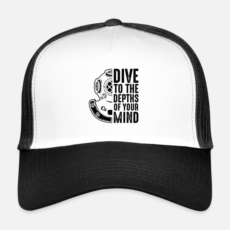 Diving saying Scuba Dive - Trucker Cap - white/black