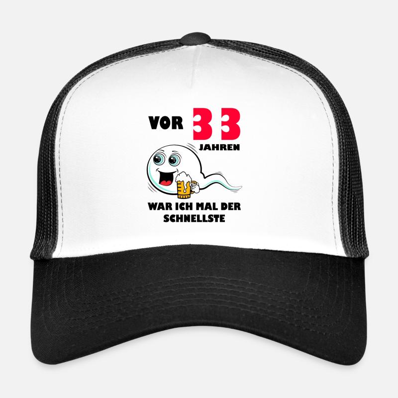 33. Geburtstag lustig 33.Ehrentag 33. Jubiläum Trucker Cap