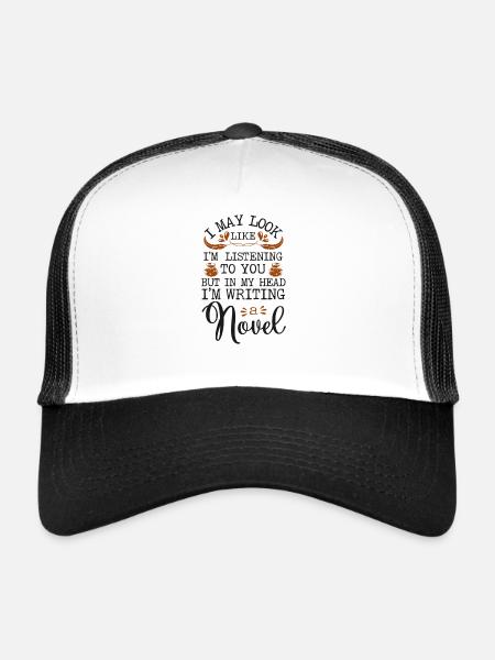 Writing Novel Writer & Published - Trucker Cap - white/black - Front