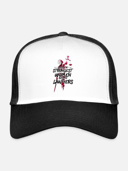 Jeune avocat Avocat Droit Maman - Casquette trucker  - blanc/noir - Devant