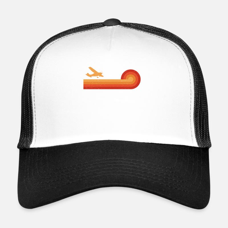 Airplane Pilot Vintage Retro Trucker Cap