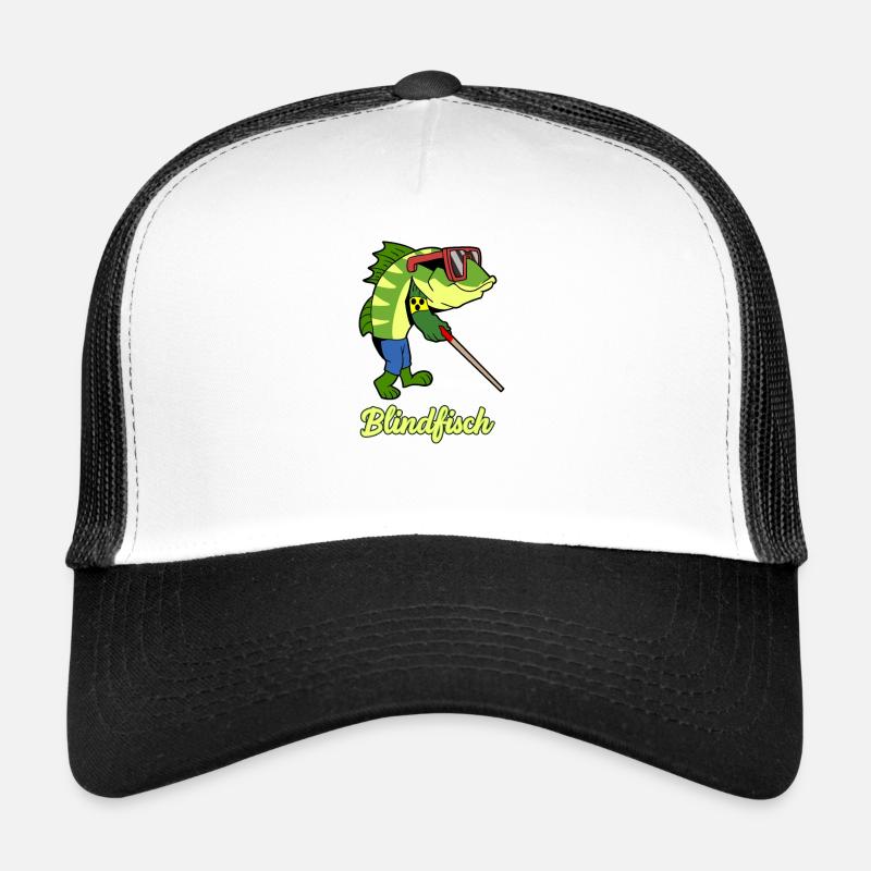 Blindfisch - Trucker Cap - Weiß/Schwarz