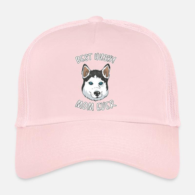Best Husky Mom Fun Saying Siberian Husky Gift Trucker Cap