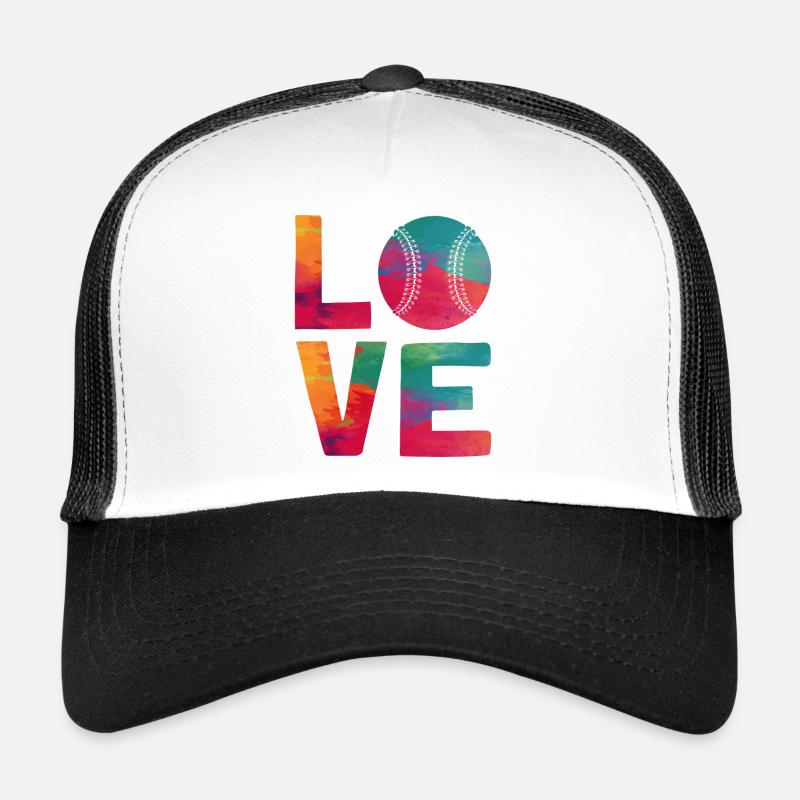 Amateur d’aquarelle de baseball Casquette trucker 