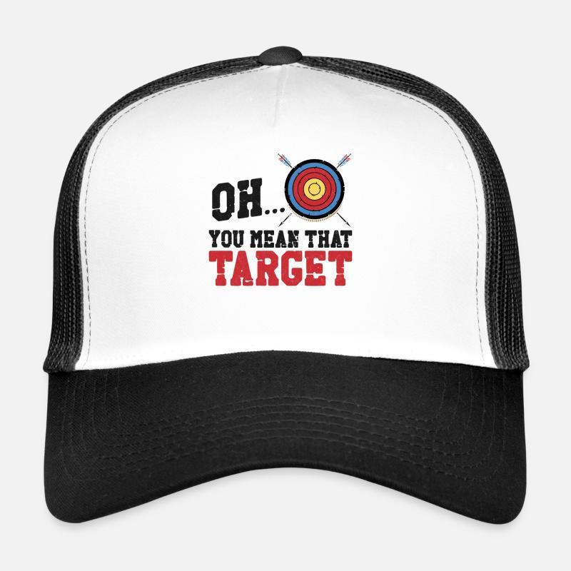 Archery Bow Archer Vintage Target Trucker Cap