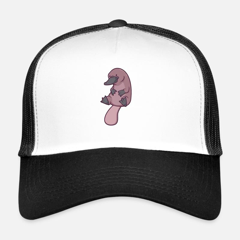 Kawaii Platypus - Trucker Cap - Weiß/Schwarz
