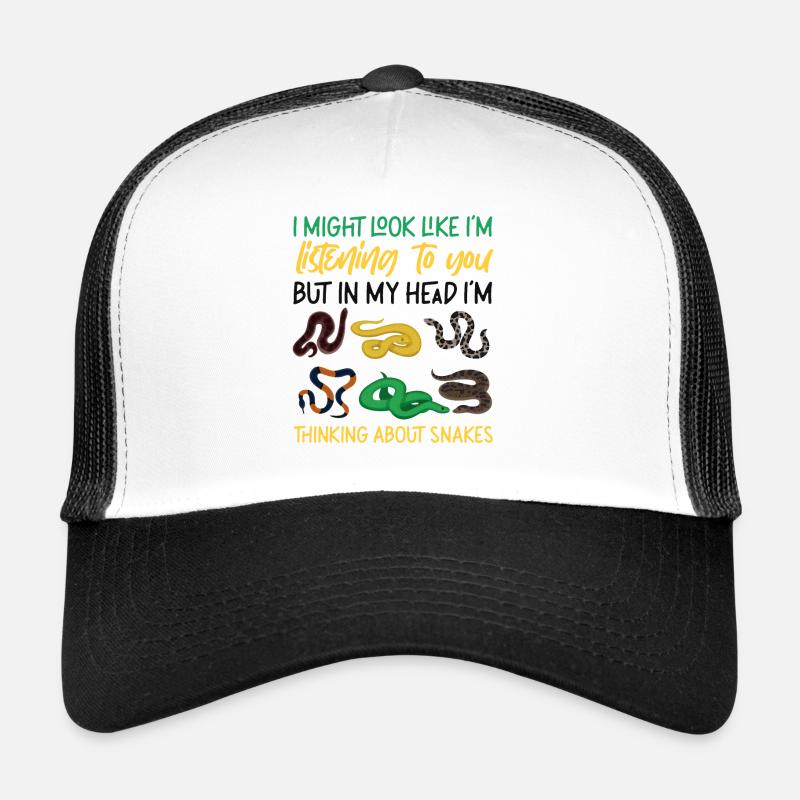 Snake Serpent I Might Look Like Trucker Cap