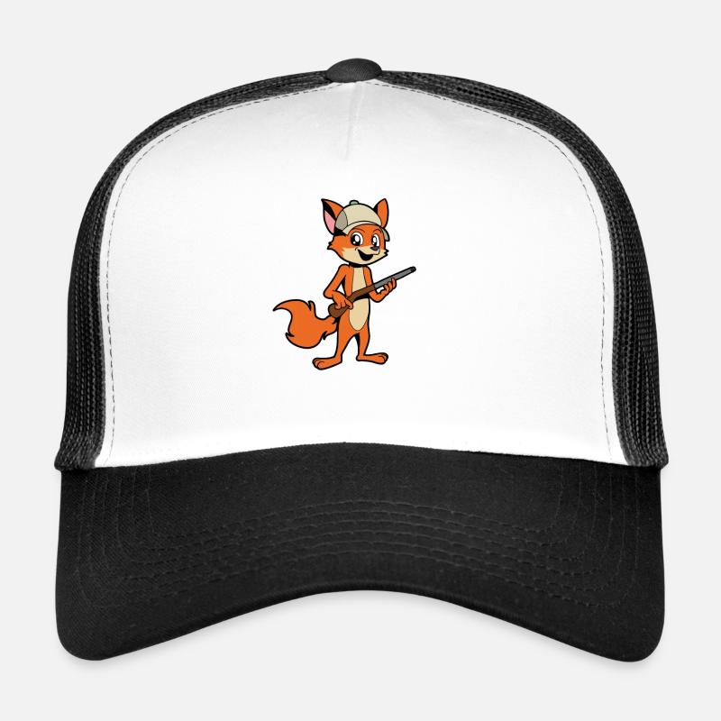 Fox with rifle - Hunter Trucker Cap