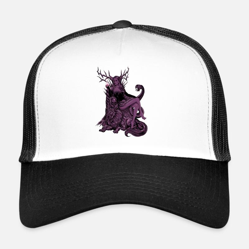 Déesse viking des morts Hel Casquette trucker 