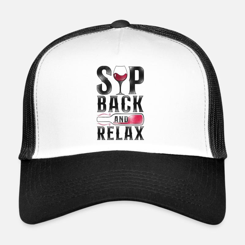 Dégustation de vin de sommelier Casquette trucker 