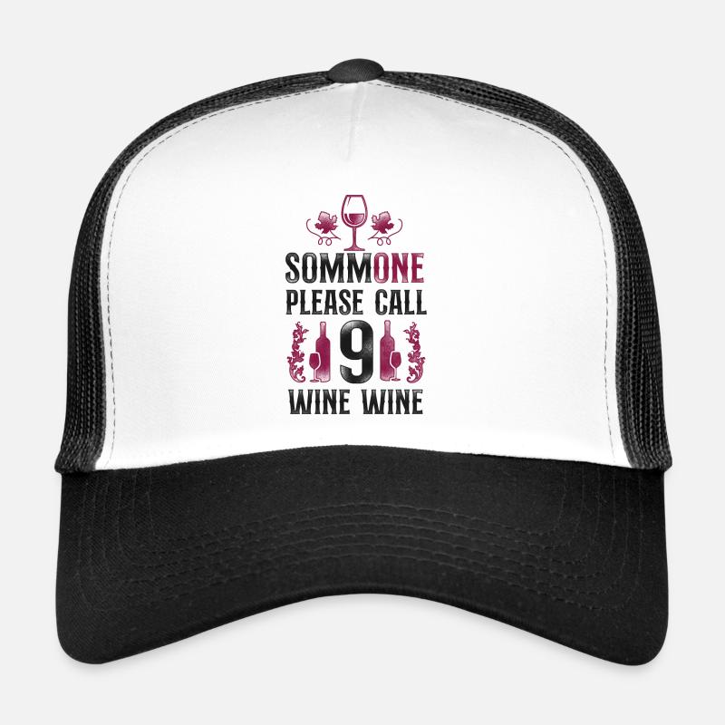 Sommelier Wine Drinking Tasting Trucker Cap