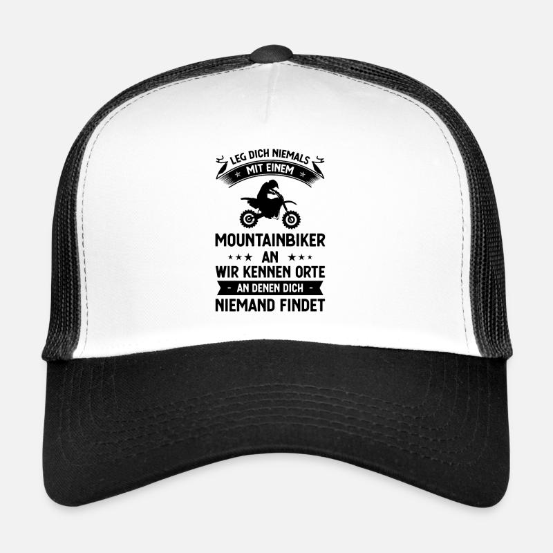 Bein Dich Niemals mit einem Mountainbiker, ein WIM Trucker Cap