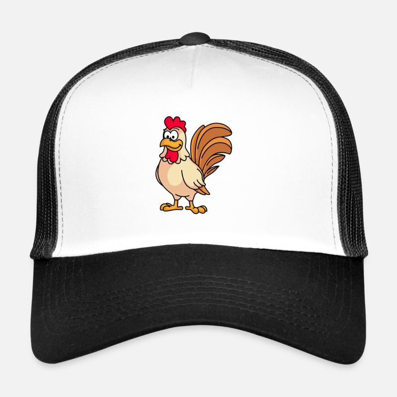 Hahn Comic Tier - Trucker Cap - Weiß/Schwarz
