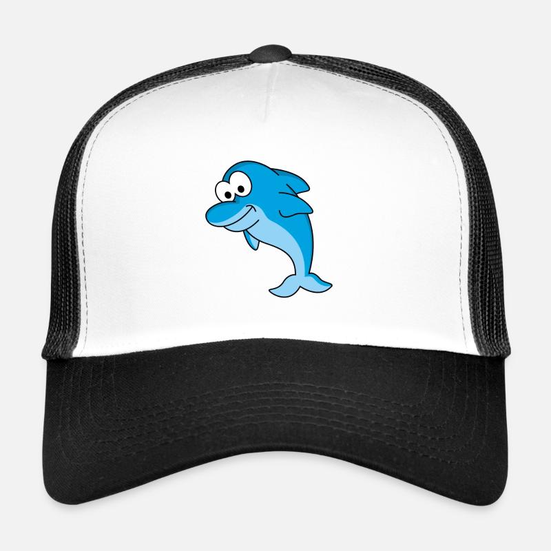 Dolphin Comic Animal Trucker Cap