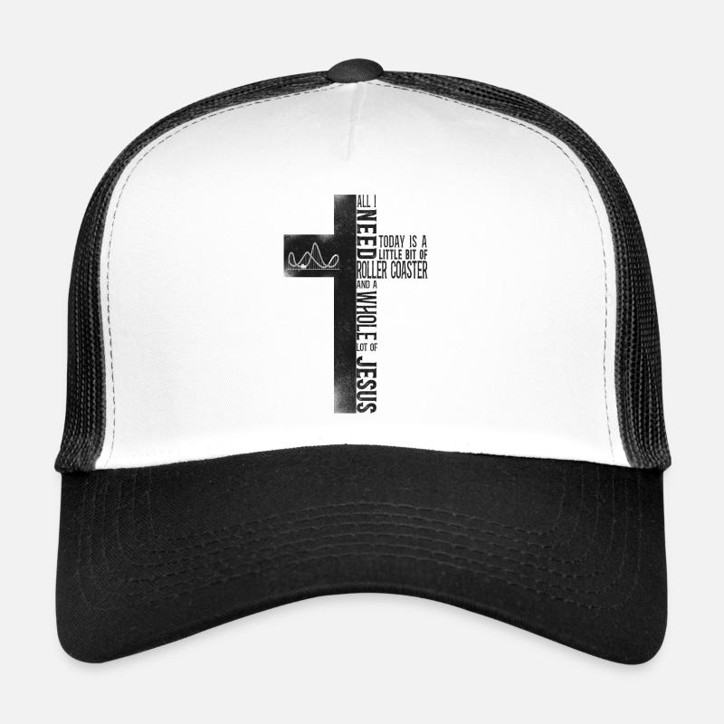 Roller Coaster Cross Christian Casquette trucker 