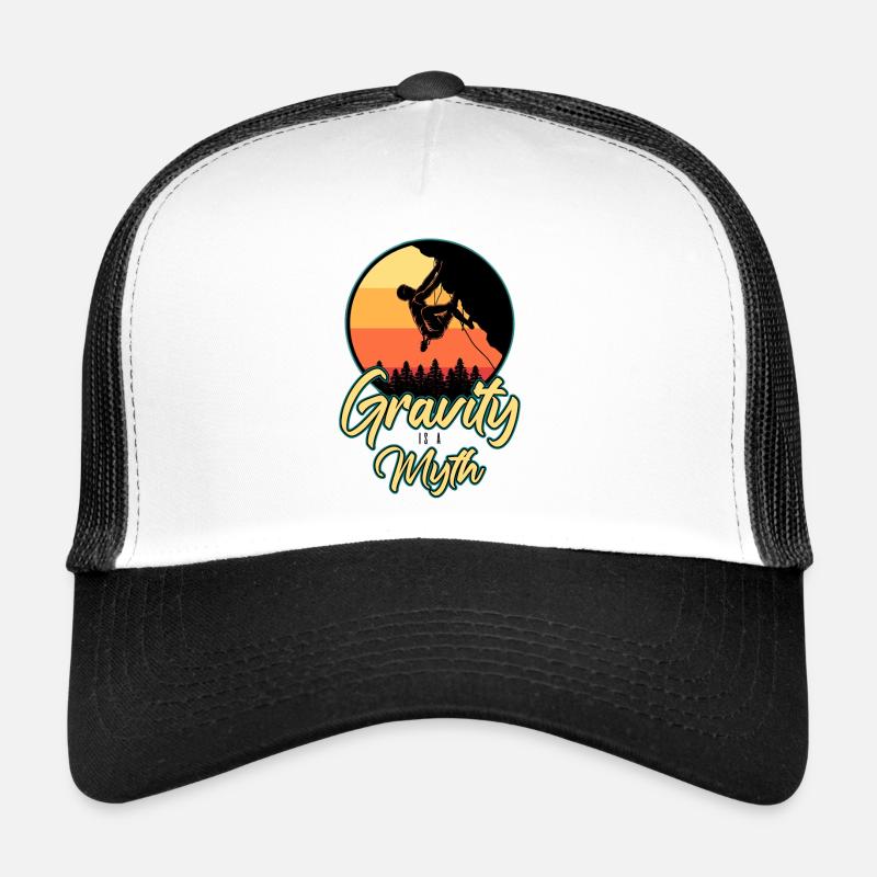 Gravity Is A Myth Rock Climbing Bouldering Climber Trucker Cap