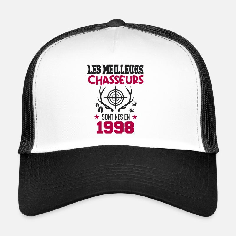 Anniversaire chasseur Née en 1998 Casquette trucker 