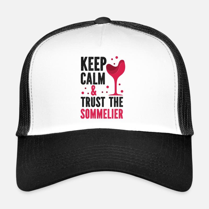 Sommelier Wine Drinking Tasting Trucker Cap