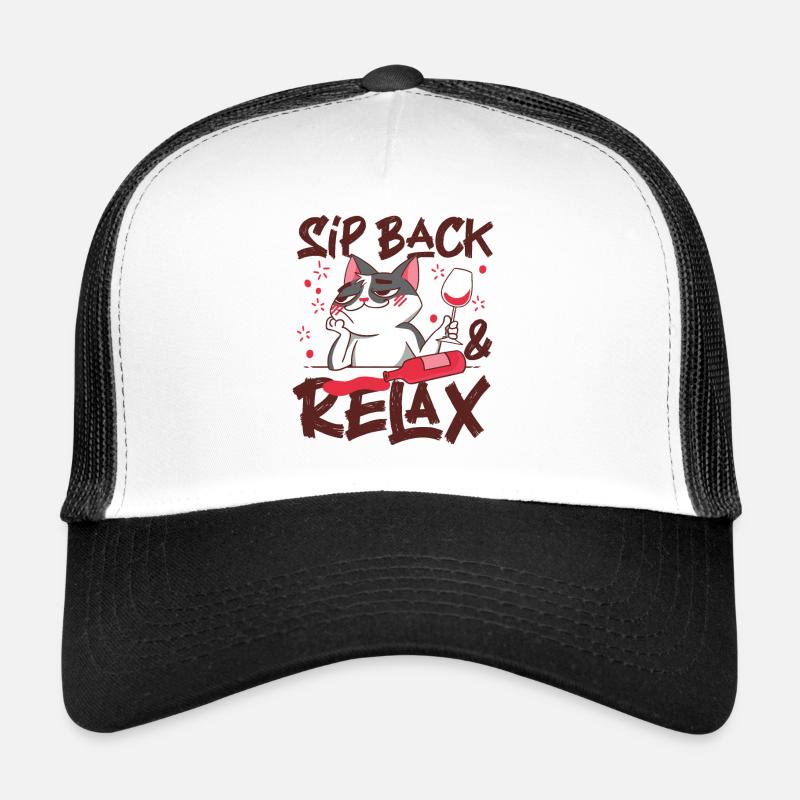 Sommelier Wine Drinking Tasting Trucker Cap