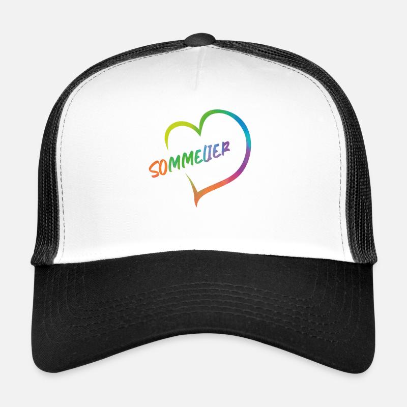 Sommelier Wine Drinking Tasting Trucker Cap