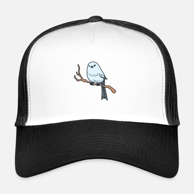 Kawaii Schwanzmeise - Trucker Cap - Weiß/Schwarz