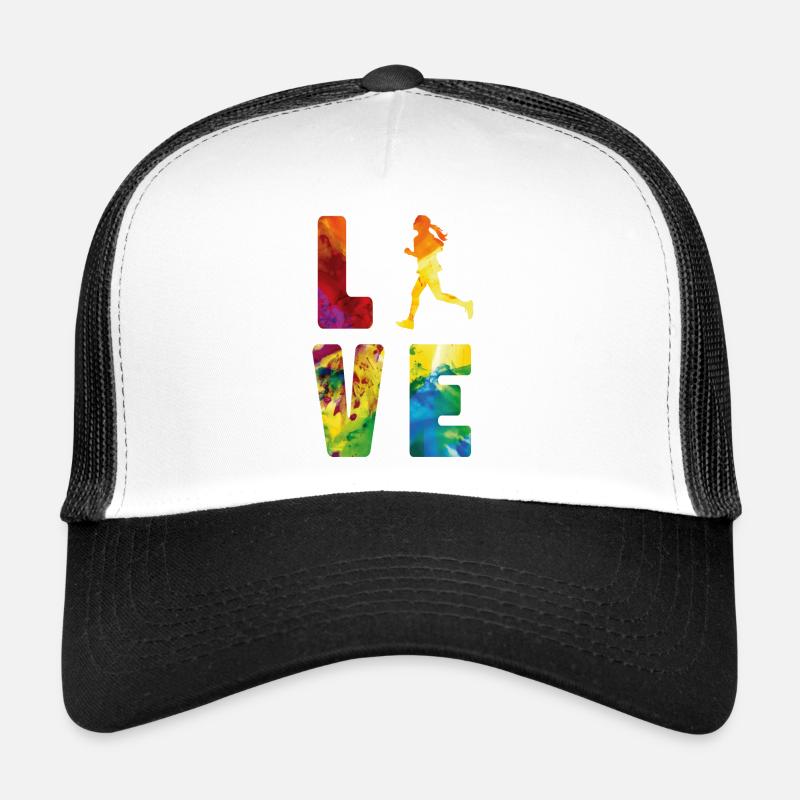 Running Runner Half Marathon Trucker Cap