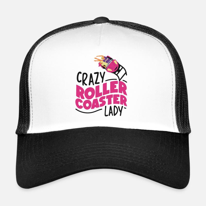 Roller Coaster Girl Crazy Roller Trucker Cap