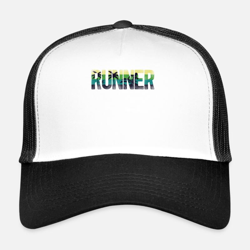 Running Runner Half Marathon Retro Trucker Cap