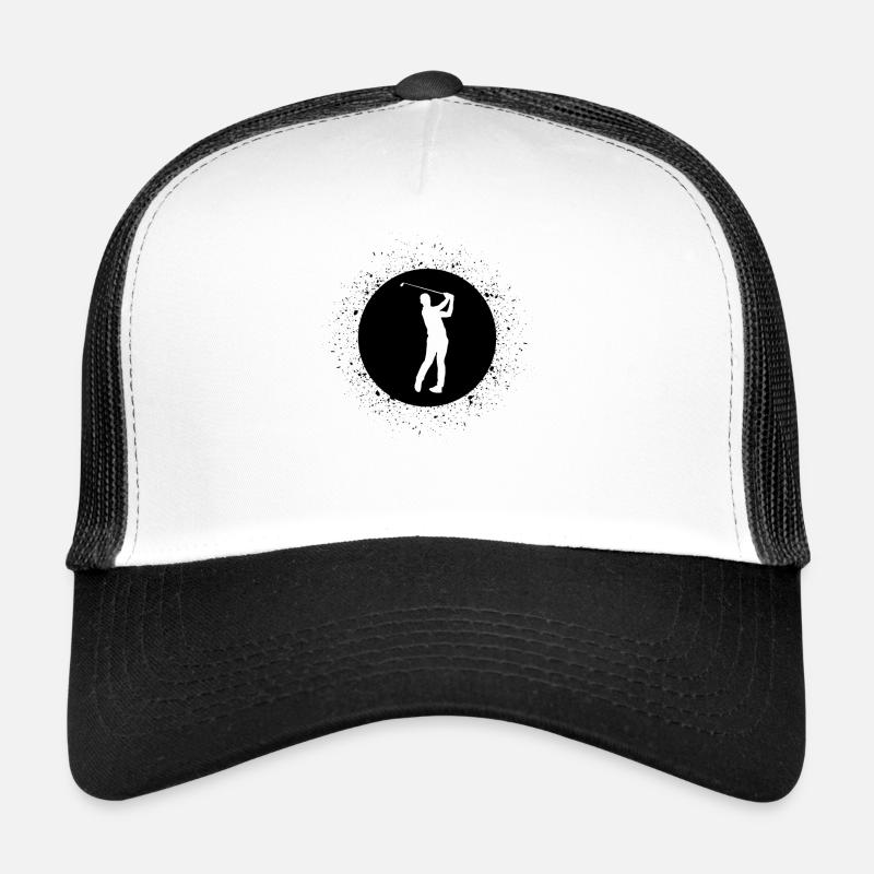 Circle with splash and golf - Trucker Cap