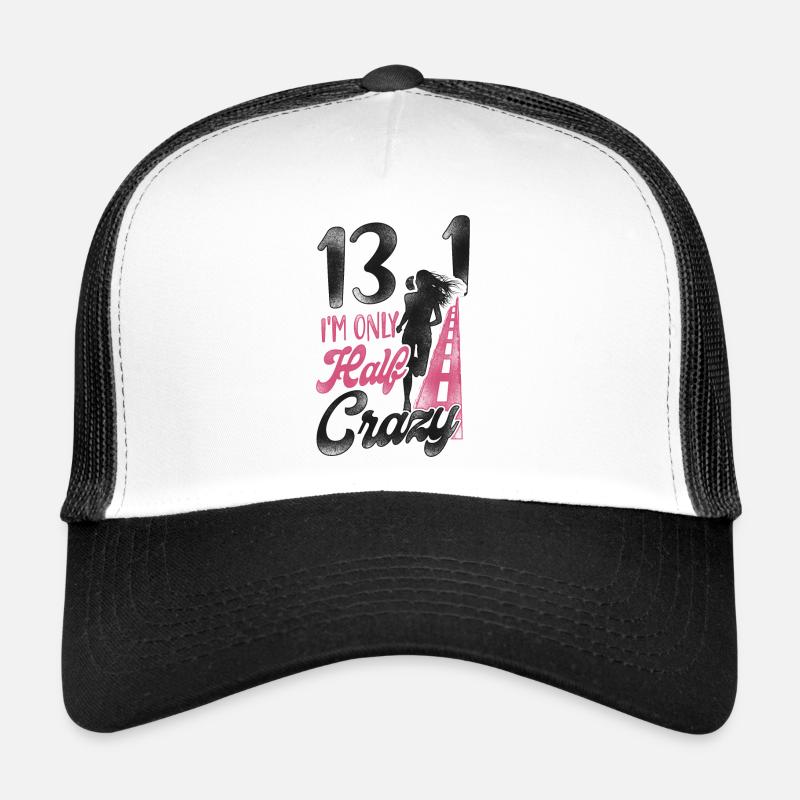 Running Runner Half Marathon Half Trucker Cap