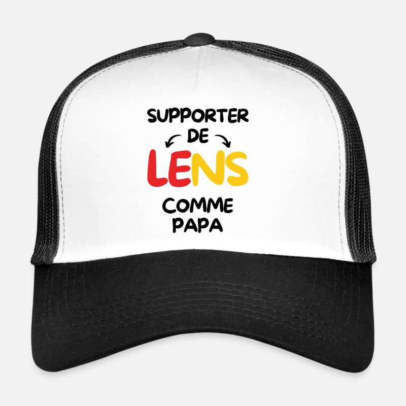 Supporter de Lens comme papa Casquette trucker 
