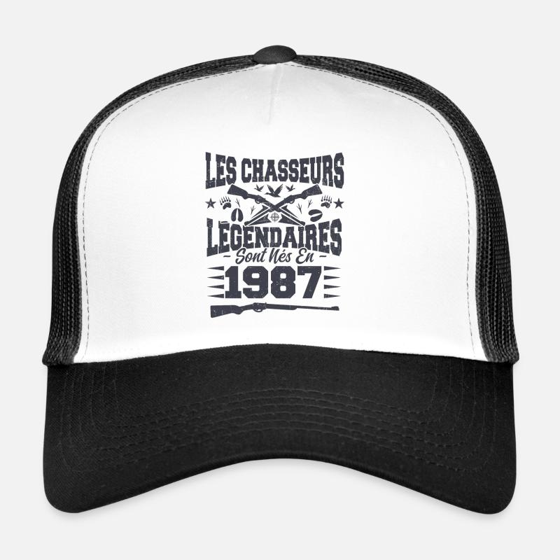 Chasseur légendaire nées en 1987 anniversaire Casquette trucker 