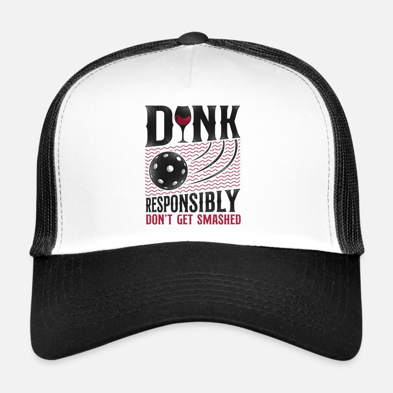 Pickleball Pun Wine Dink Trucker Cap