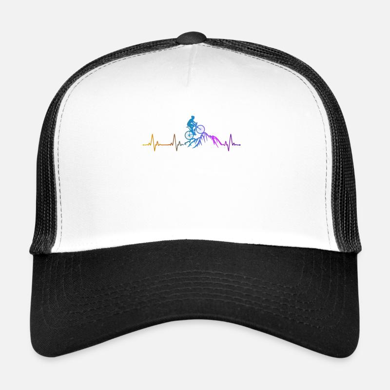 Drôle de vélo de route à vélo - Casquette trucker  - blanc/noir