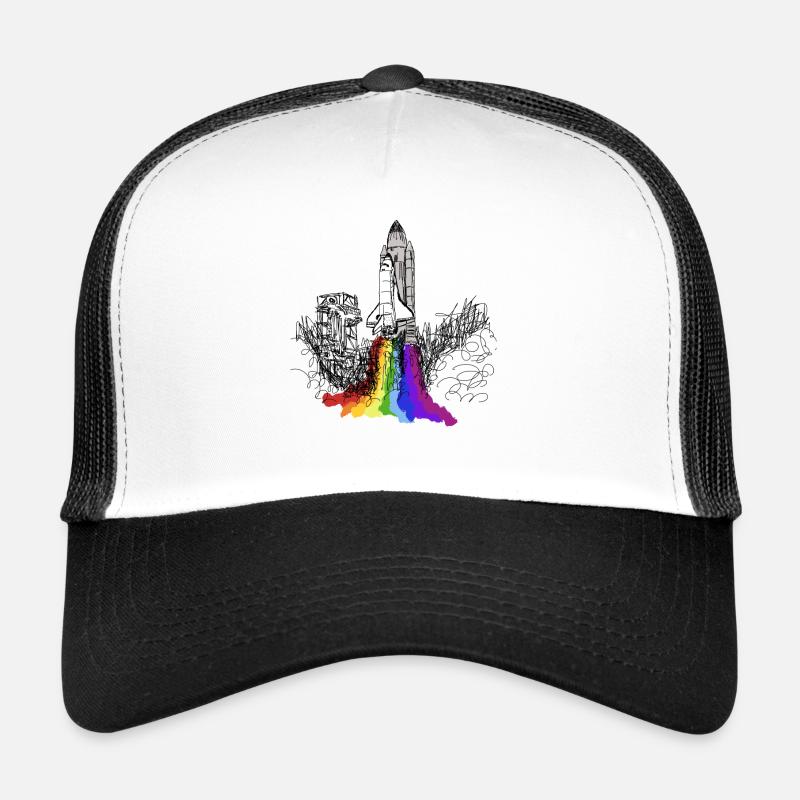Space Shuttle Raumschiff Rakete Astronaut Mission Trucker Cap