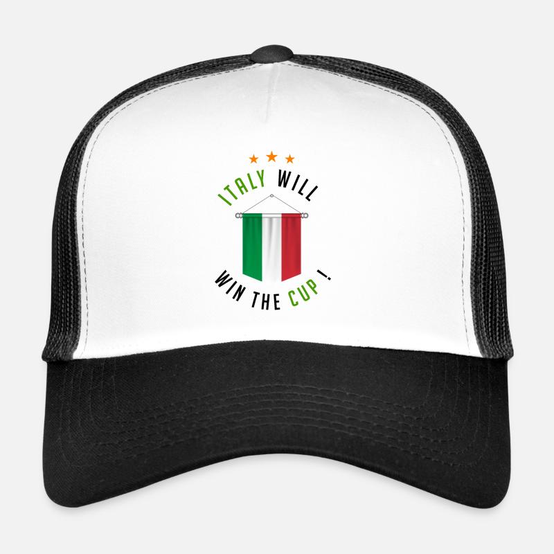 Italy Will Win The Cup ! Casquette trucker 