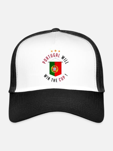 Portugal Will Win The Cup! - Trucker Cap - white/black - Front