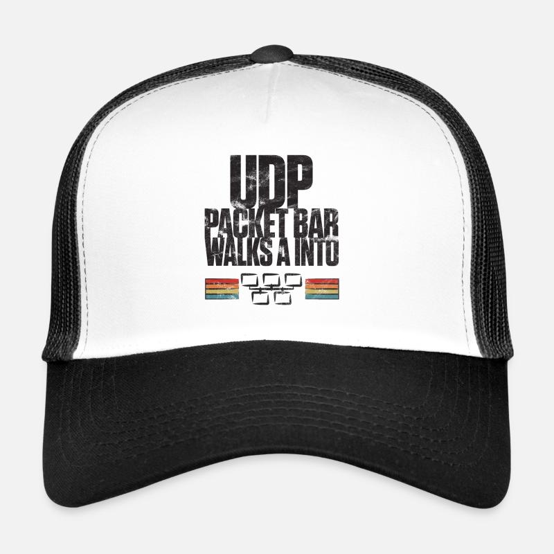 UDP Packet Bar Walks A Into - Trucker Cap - Weiß/Schwarz