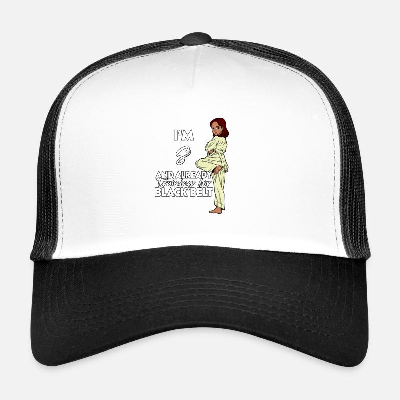 Ich bin 8 - Mädchen Karate Trucker Cap
