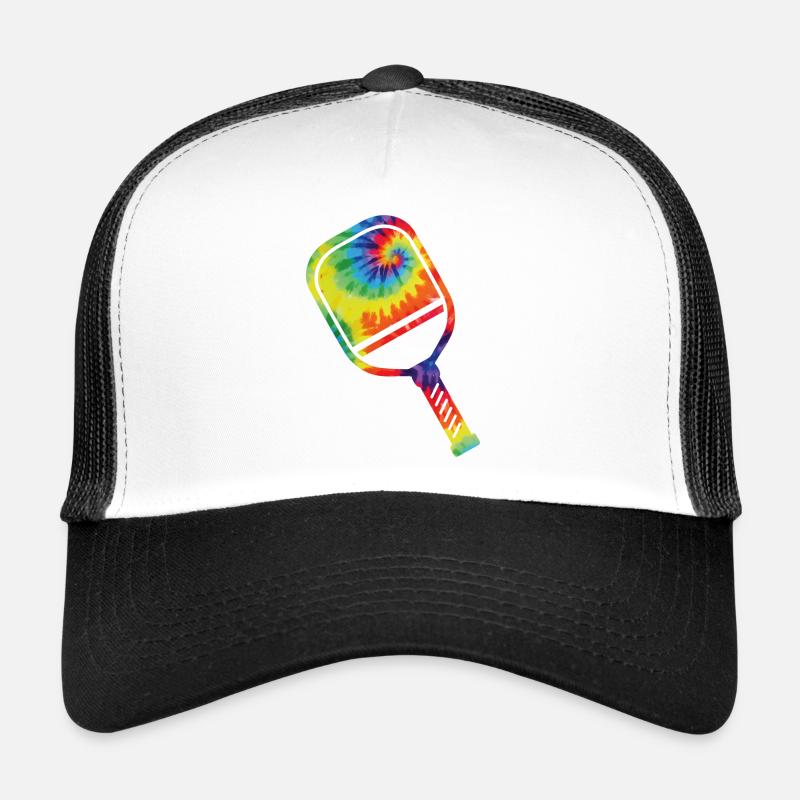 Pickleball Paddle Tie Dye Retro Casquette trucker 