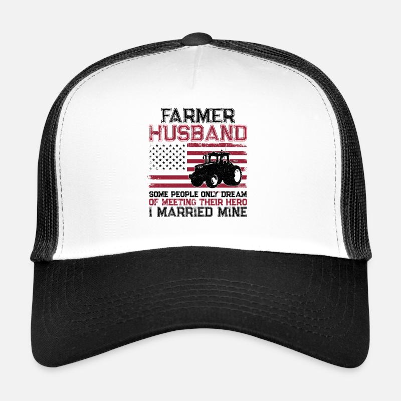 Farming Farmer Husband Tractor Trucker Cap