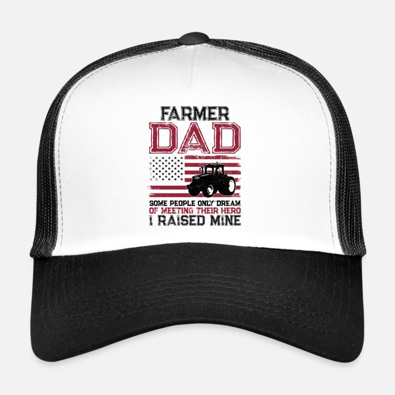 Farming Farmer Dad Father Tractor Trucker Cap