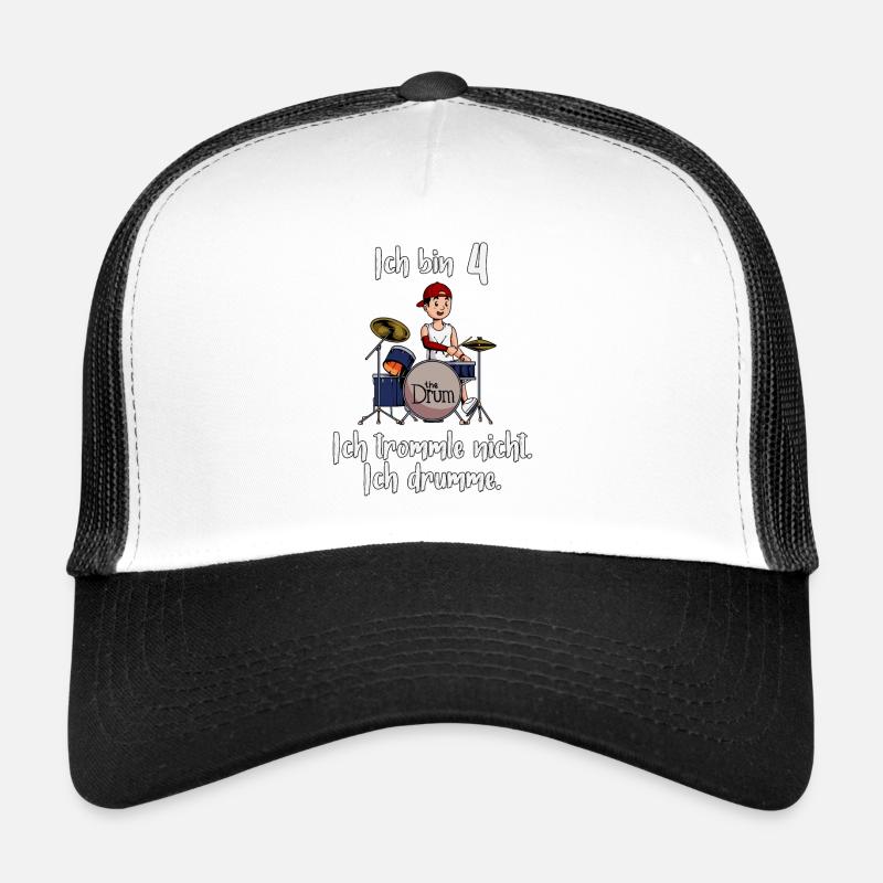 Ich bin 4 - Jungen Schlagzeuger Trucker Cap