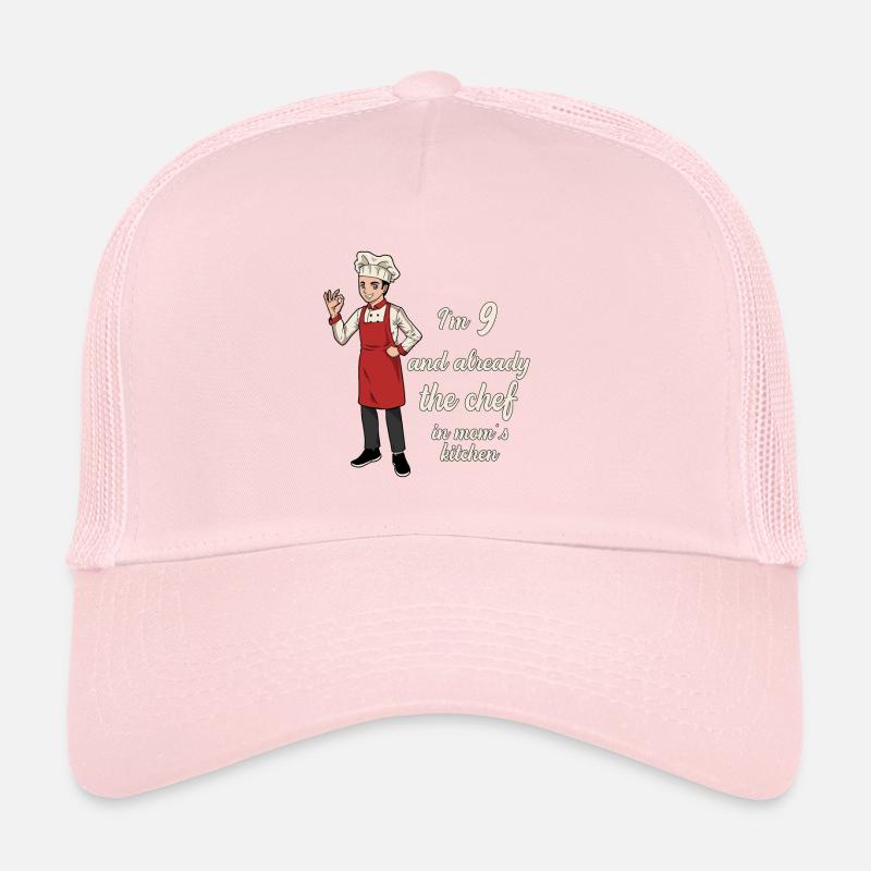 I'm 9 - Young Chef Trucker Cap