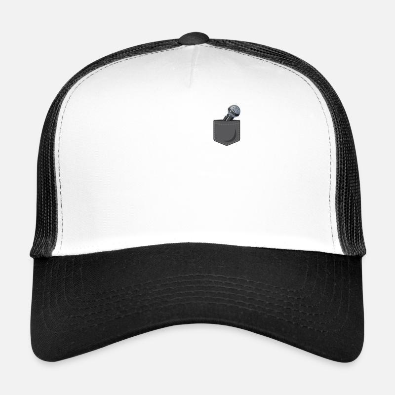 Karaoke Singer Microphone Vocalist Trucker Cap
