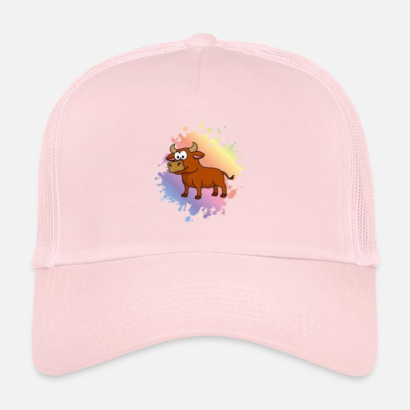 Taureau Comic Animal Casquette trucker 